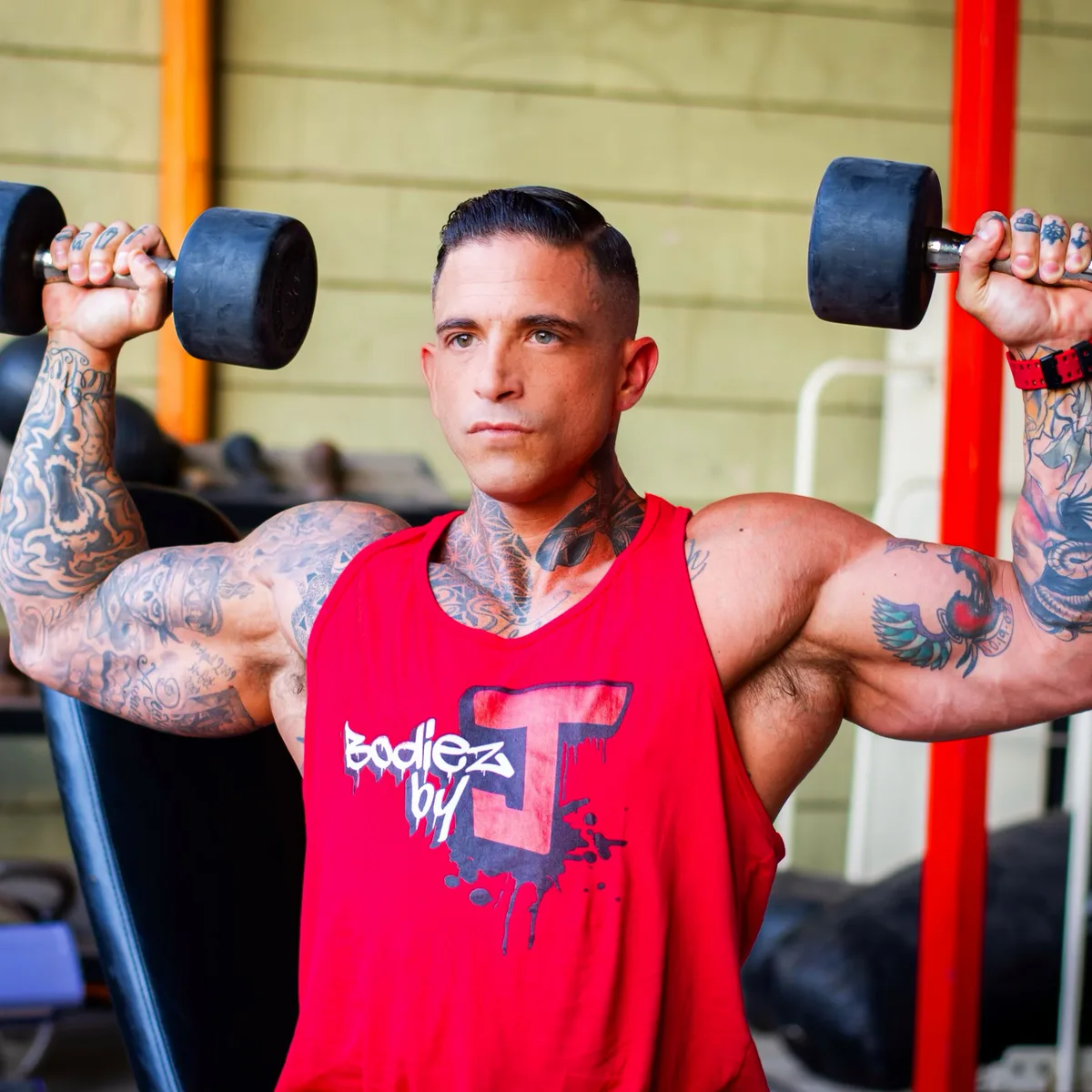 Justin Cox training in BodieZ By J apparel