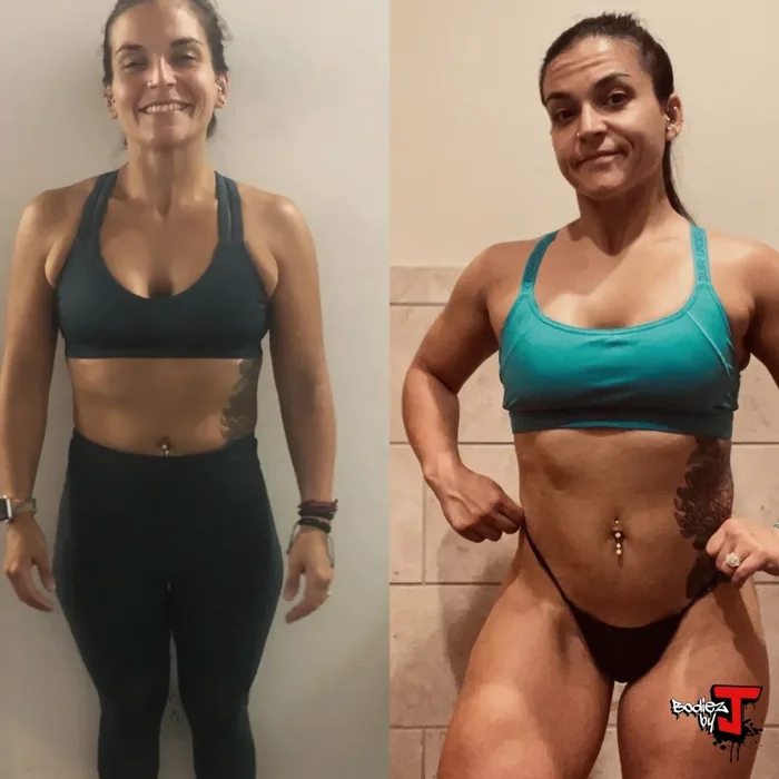 Male fat loss transformation coached online by Justin Cox, BodieZ By J