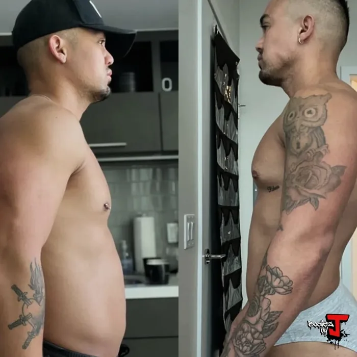 Lean muscle gain result — BodieZ By J online fitness coaching