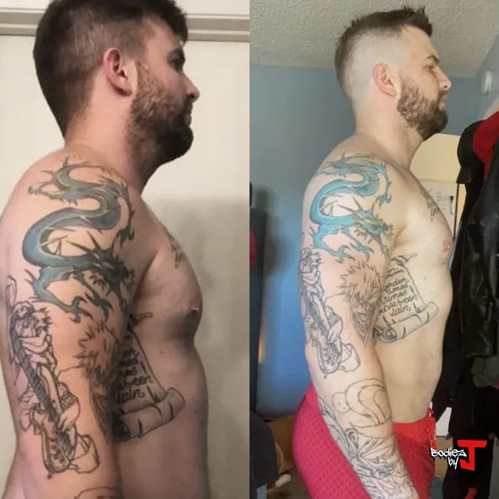 Body recomposition result — muscle up, fat down with BodieZ By J