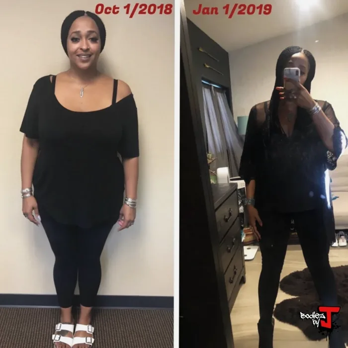 Body recomposition over 40 — BodieZ By J coaching result