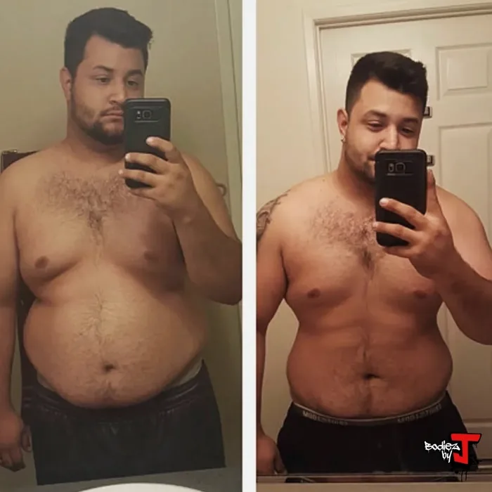Real client fat loss result — BodieZ By J online coaching
